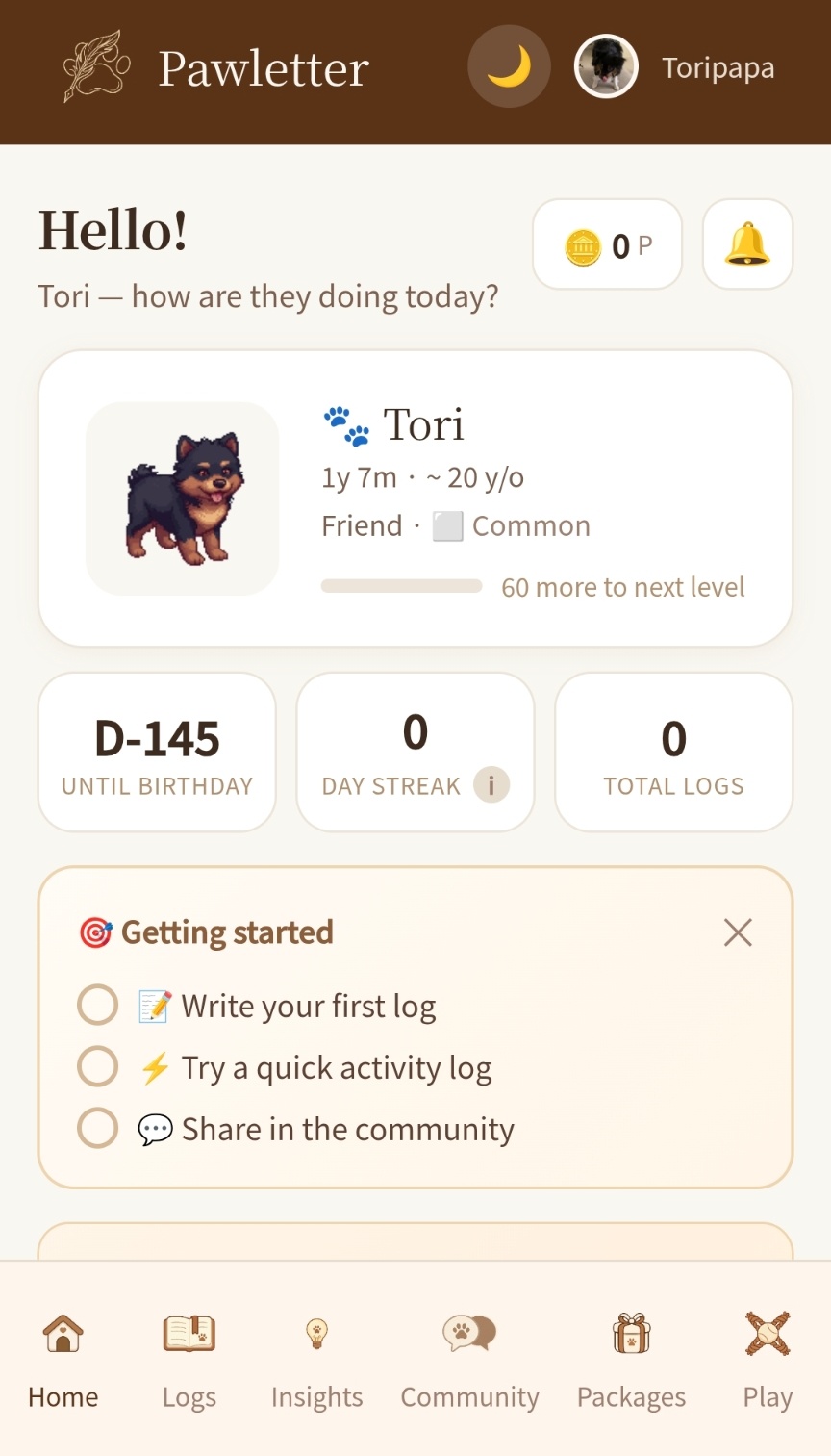 Pawletter App Screenshot